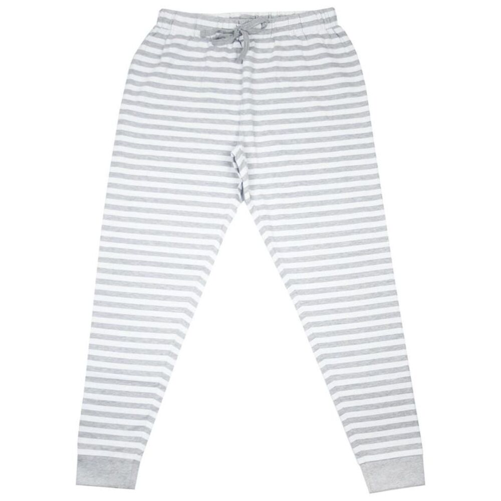 Unisex Adult Striped Lounge Pants / Gray